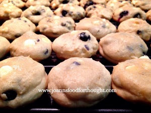 White Chocolate Blueberry Cookies